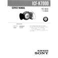 SONY ICFK7000 Service Manual cover photo