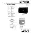 SONY SSV900AV Service Manual cover photo