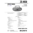 SONY ZSM30 Service Manual cover photo