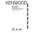 KENWOOD R-K701 Owner's Manual cover photo