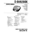 SONY D-844K Service Manual cover photo