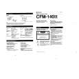SONY CFM-140II Owner's Manual cover photo
