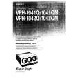 SONY VPH-1042QM Owner's Manual cover photo