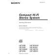 SONY LBT-W300 Owner's Manual cover photo