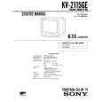 SONY KV2115GE Service Manual cover photo