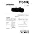 SONY CFS-209S Service Manual cover photo