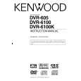 KENWOOD DVR605 Owner's Manual cover photo