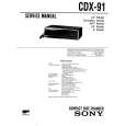 SONY CDX-91 Service Manual cover photo