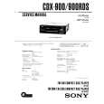 SONY CDX900/RDS Service Manual cover photo