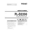 TEAC PL-D2200 Service Manual cover photo