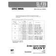 SONY SLF30PS Parts Catalog cover photo