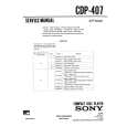 SONY CDP407 Service Manual cover photo