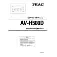 TEAC AV-H500D Service Manual cover photo