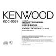 KENWOOD KDCD301 Owner's Manual cover photo