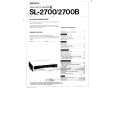 SONY SL2700 Owner's Manual cover photo