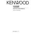KENWOOD 104AR Owner's Manual cover photo
