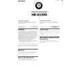 SONY HB-A5300 Owner's Manual cover photo