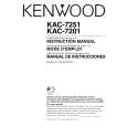 KENWOOD KAC7201 Owner's Manual cover photo
