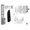 SONY CDP40 Service Manual cover photo