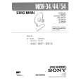 SONY MDR54 Parts Catalog cover photo
