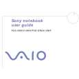 SONY PCG-GRX415MK VAIO Owner's Manual cover photo