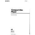 SONY CDP-212 Owner's Manual cover photo
