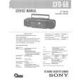 SONY CFD68 Service Manual cover photo
