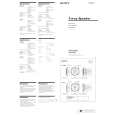 SONY XS-V1631 Owner's Manual cover photo