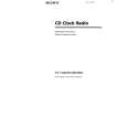 SONY ICF-CD820 Owner's Manual cover photo