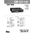 SONY CDPS107 Service Manual cover photo