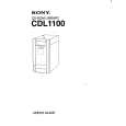 SONY CDL-1100 Owner's Manual cover photo