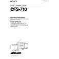 SONY CFS-710 Owner's Manual cover photo