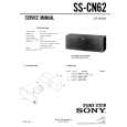 SONY SS-CN62 Service Manual cover photo
