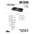 SONY XMC6000 Service Manual cover photo