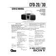SONY CFD-30 Service Manual cover photo