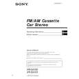 SONY XR-CA330 Owner's Manual cover photo