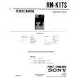 SONY RMK1TS Service Manual cover photo