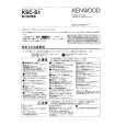 KENWOOD KSC-S1 Owner's Manual cover photo