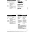 SONY XM-2025 Owner's Manual cover photo