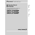 PIONEER DEH-2750MP Owner's Manual cover photo