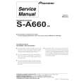 PIONEER S-A660/XE Service Manual cover photo