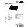 SONY ICFC303L Service Manual cover photo