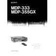 SONY MDP-333 Owner's Manual cover photo
