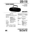 SONY CFD-110 Service Manual cover photo