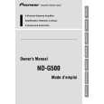 PIONEER ND-G500/XS/E5 Owner's Manual cover photo