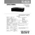 SONY TC-K520 Service Manual cover photo