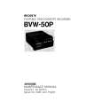 SONY BVW50P VOLUME 1 Service Manual cover photo