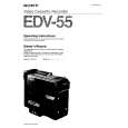 SONY EDV-55 Owner's Manual cover photo