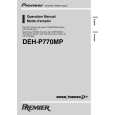 PIONEER DEH-P770MP Owner's Manual cover photo