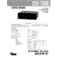 SONY CDX7580 Service Manual cover photo